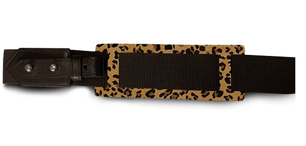 Großes Modell - VUE LAC Initial Travel Bag - Leopard - Gelbe Lederbesätze