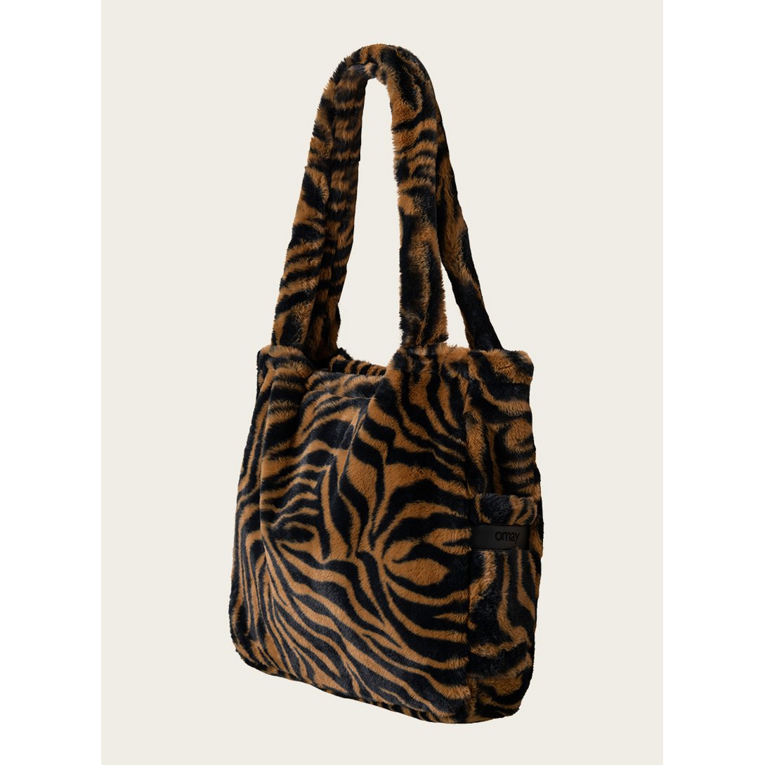 Omay Sac Classique Zèbre Marron