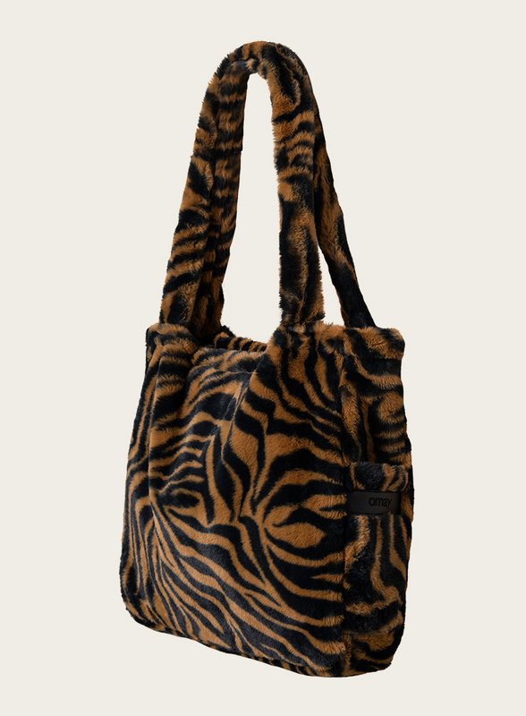 Omay Klassisk Taske Zebra Brun