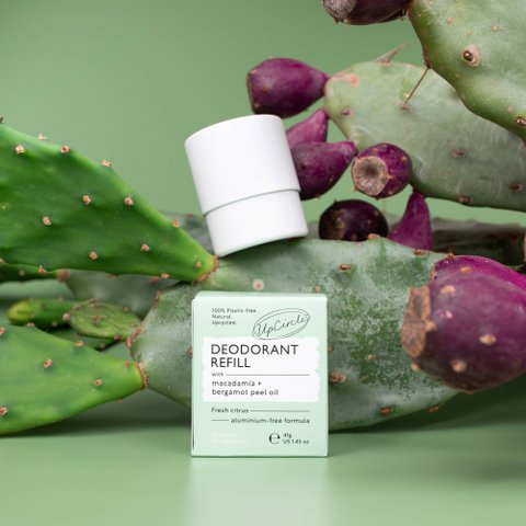 Deodorant-Nachfüllung mit Macadamia + Bergamotte – ohne Karton