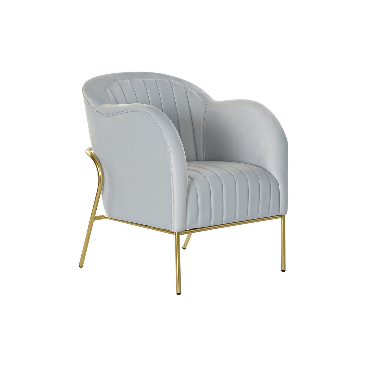 BUTACA POLIESTER METAL 62X75X85 AZUL CELESTE MB190878