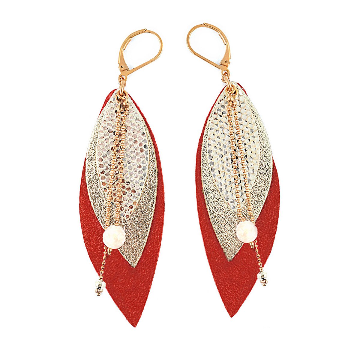 POP earrings red