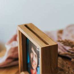 Håndlavet egramme til vinylvisning, vægmontering eller hyldebrug, minimalistisk musikrumindretning