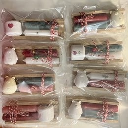 Idea de regalo sencilla: juego de velas cónicas