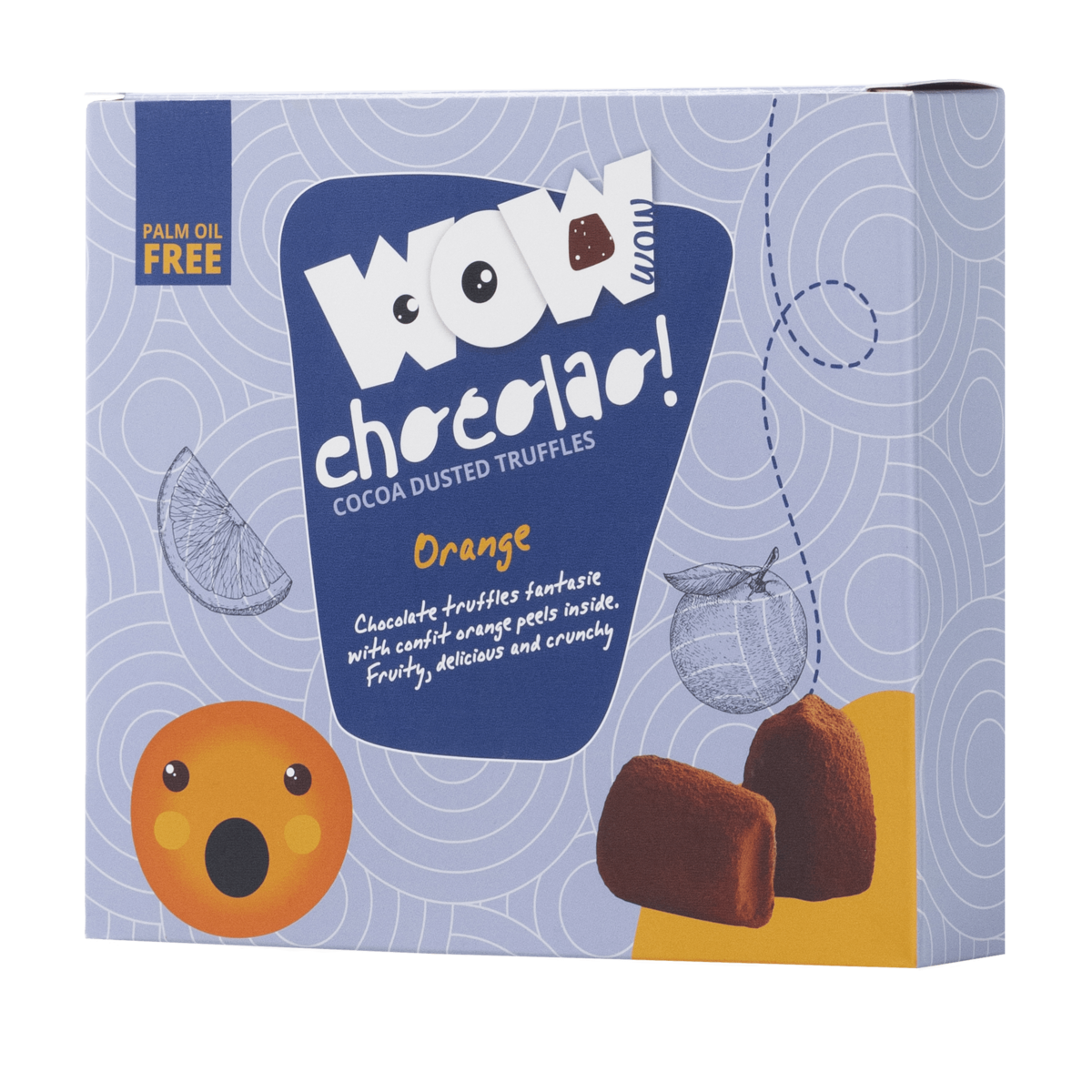 Trufas de Chocolate con Piel de Naranja Confitadas Caja XL 250g | Chocolate Cítrico