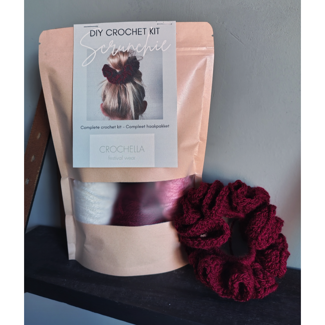 DIY Complete Package learning to crochet scrunchie