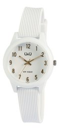 Q&Q women's/youth watch, resin strap, 10 ATM, Ø 32 mm, white
