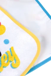 Bavoir en coton pour bébé, motif Mickey ludique