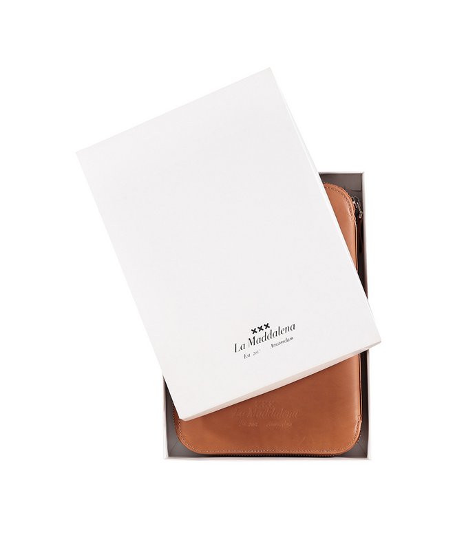Custodia da viaggio in pelle Lena - cognac