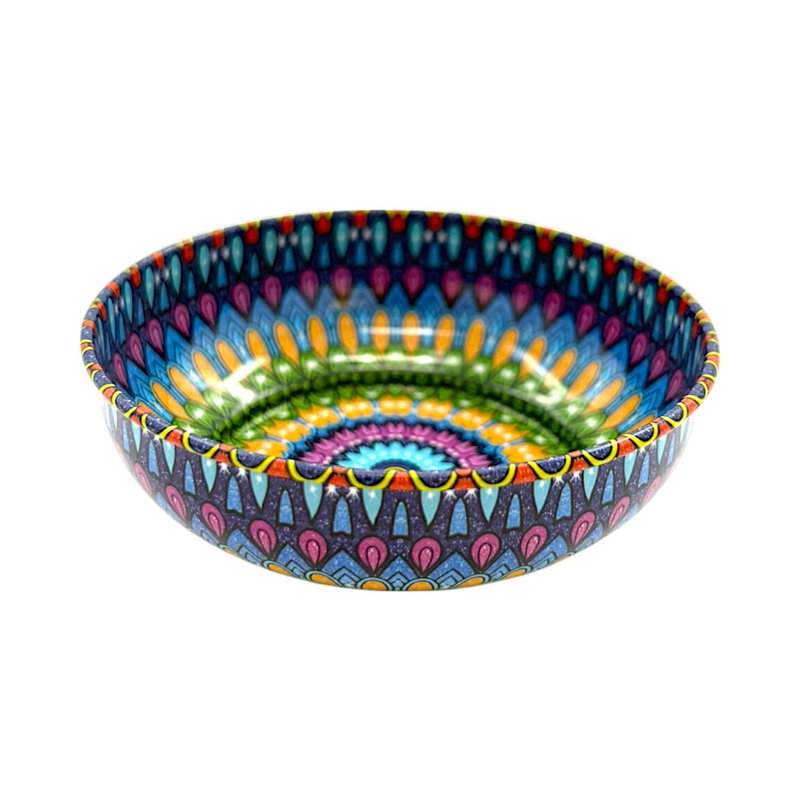 Metalen kom - Mandala 3 - Medium - 9 cm