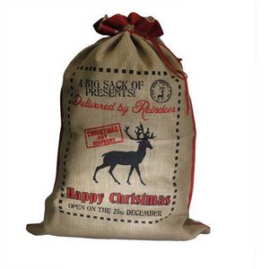 SANTA-04 - Santa Sack - Delivered By Reindeer