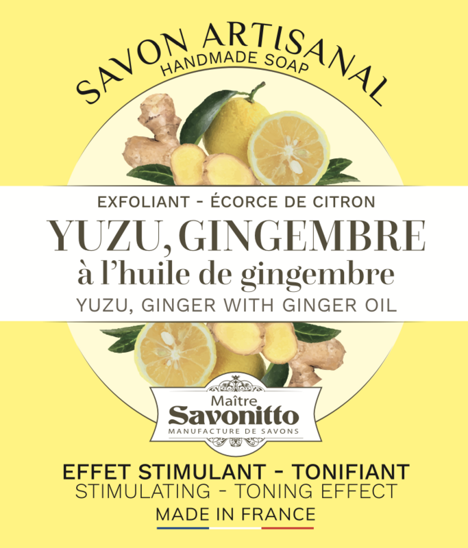 YUZU- og GINGER sæbe + citronskal exfoliant
