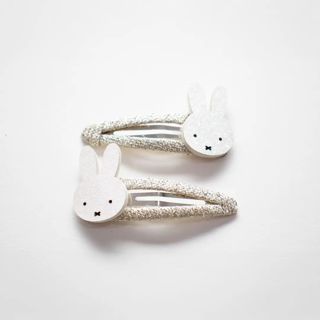 Dúo de pasadores Miffy White - Tarjeta para compartir