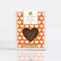 Edizione limitata: barretta di cioccolato al latte al caramello salato Love