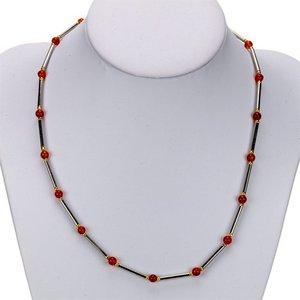 Rod chain carnelian 4mm