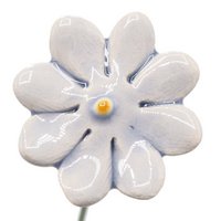 Gänseblümchenblume Keramik Mini hellblau 2,5 cm