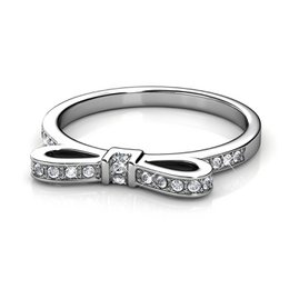 Lintring - zilver en kristal