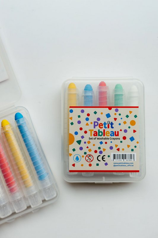 Wasbare krijtjes voor kinderen, Spin-on (5 st.)