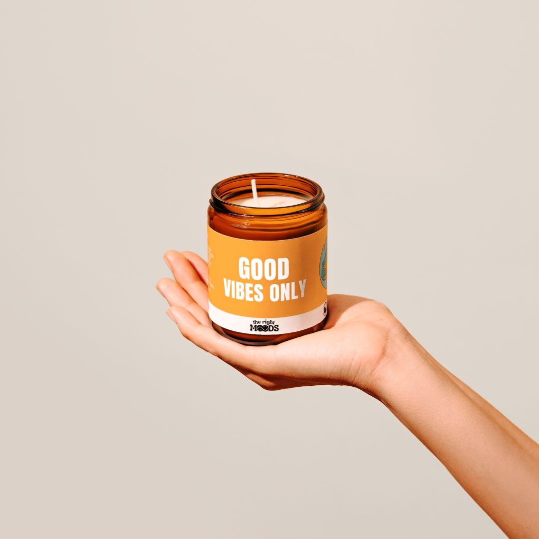 Candele regalo divertenti - HAPPY MOOD - Cera di soia profumata fatta a mano