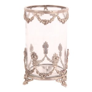 Hurricane 27 cm - Silver - Brass / Glass