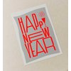 Happy New Year - Postkarte mit Neondruck