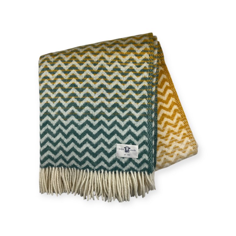 Zickzack Ombre Plaids/Throws - 100% NZ Wolle - extra weich