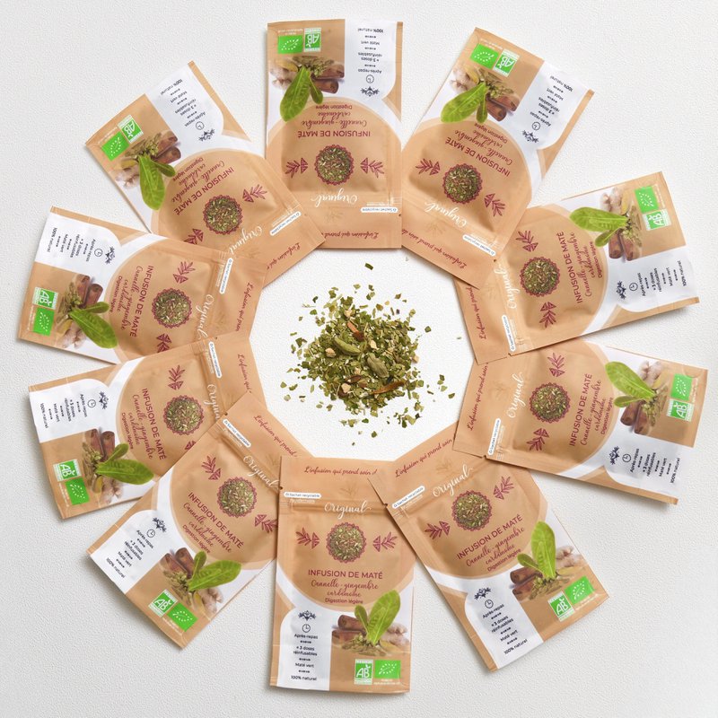 Infusion de maté cannelle gingembre cardamome - 10g