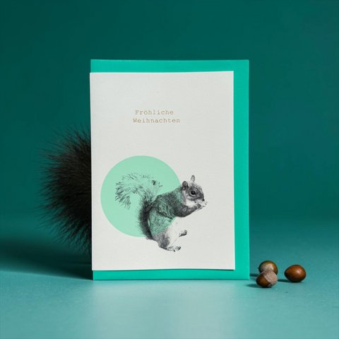 Eichhörnchen Bubble türkis