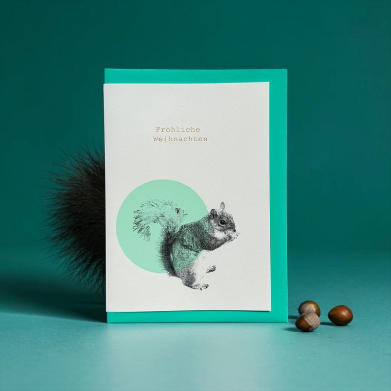 Eichhörnchen Bubble türkis