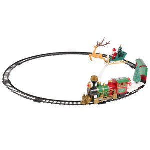 Christmas train 90x90cm plastic