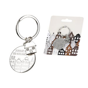Sleutelhanger ronde stadslichten, hoogte 7,5 cm