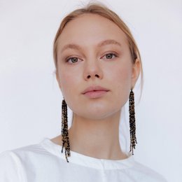 Riya glasperler øreringe