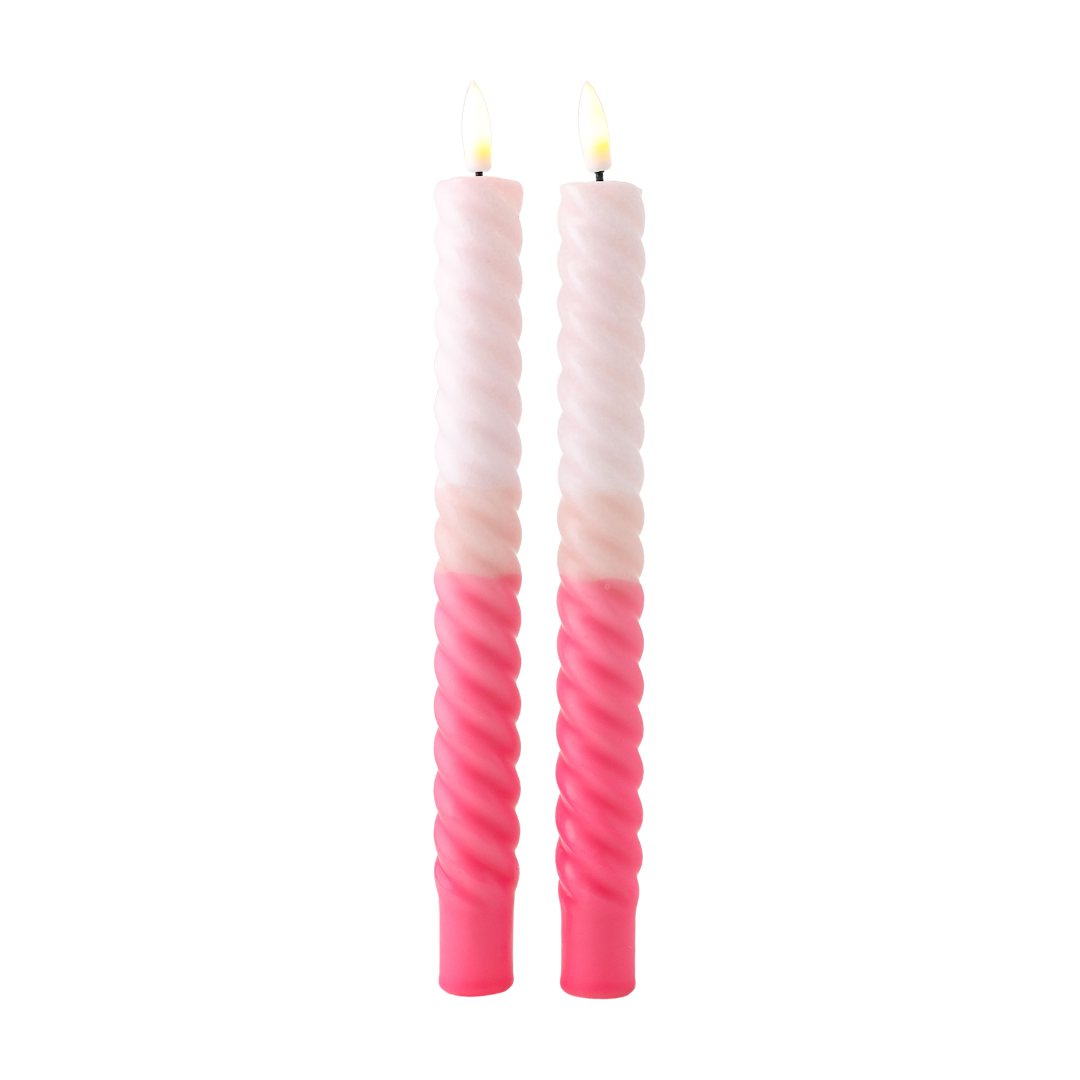 Bougie Tourbillon LED Amour Toujours - Lot de 2