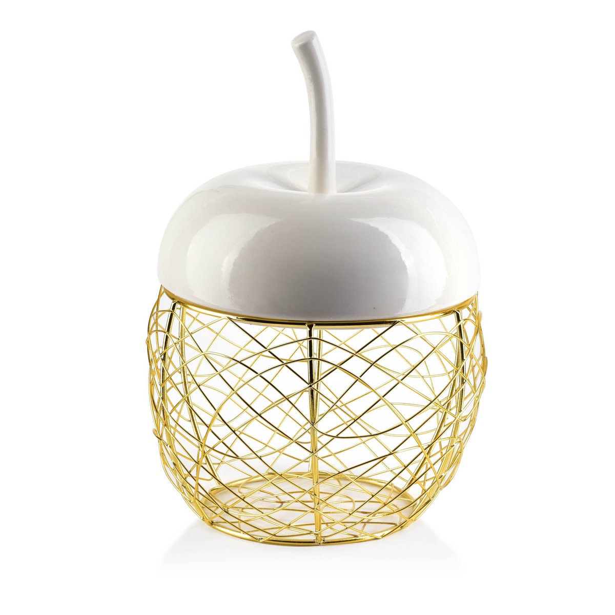 APPLE Korb mit Deckel 16x17xh24cm