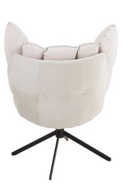 Sedia J-Line Relax Cushion On Frame - tessuto/metallo - beige