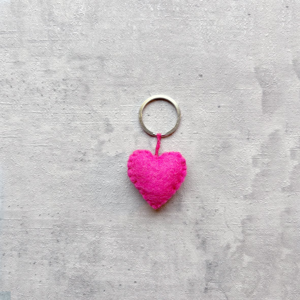 Schlüsselanhänger Herz rosa
