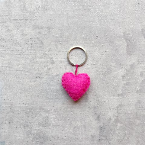 Schlüsselanhänger Herz rosa