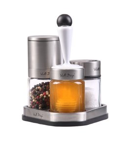 SET of 2 spices & honey dispensers SOHO 8838