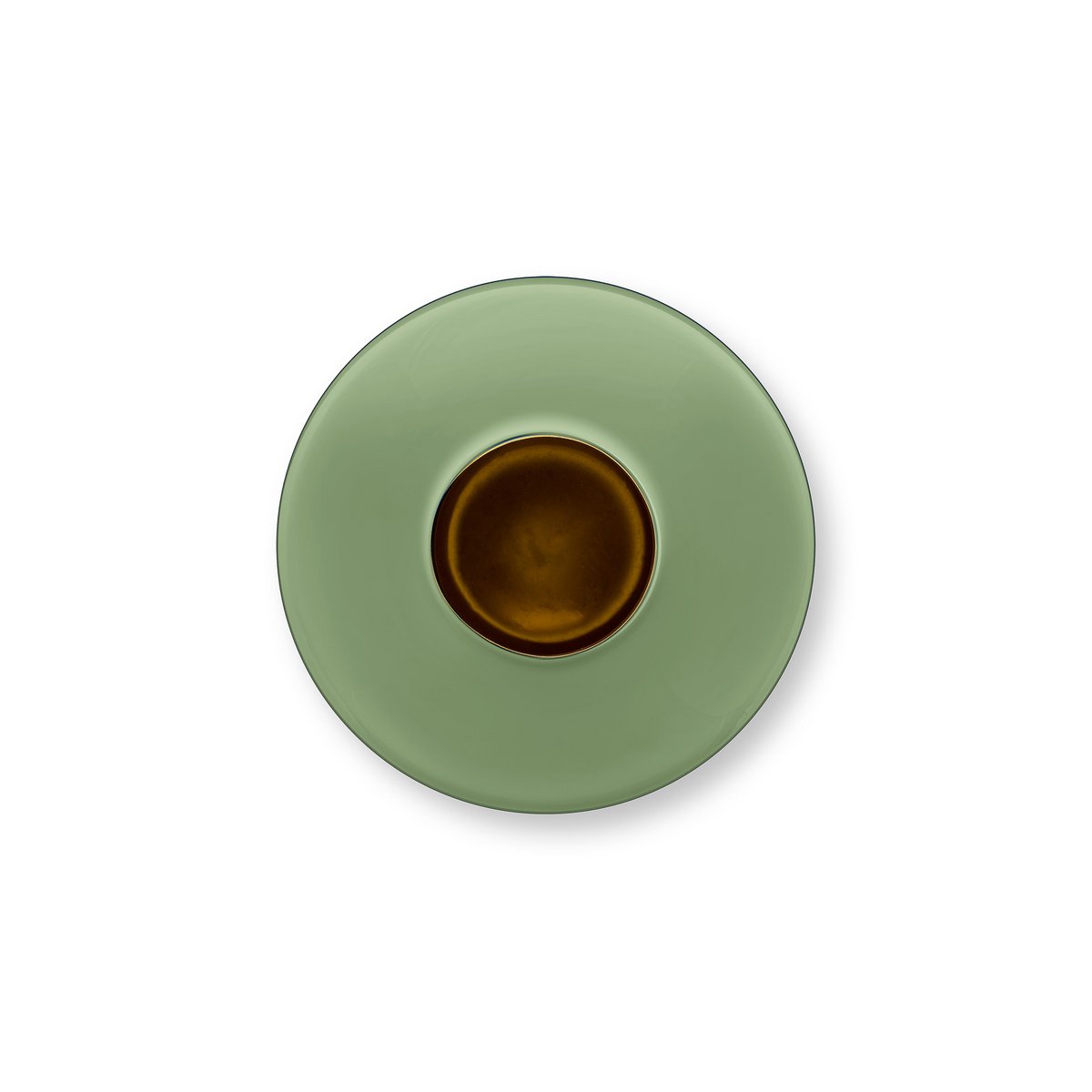 Vase Metal Mid Green 32cm