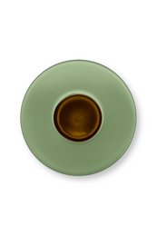 Vase Metal Mid Green 32cm