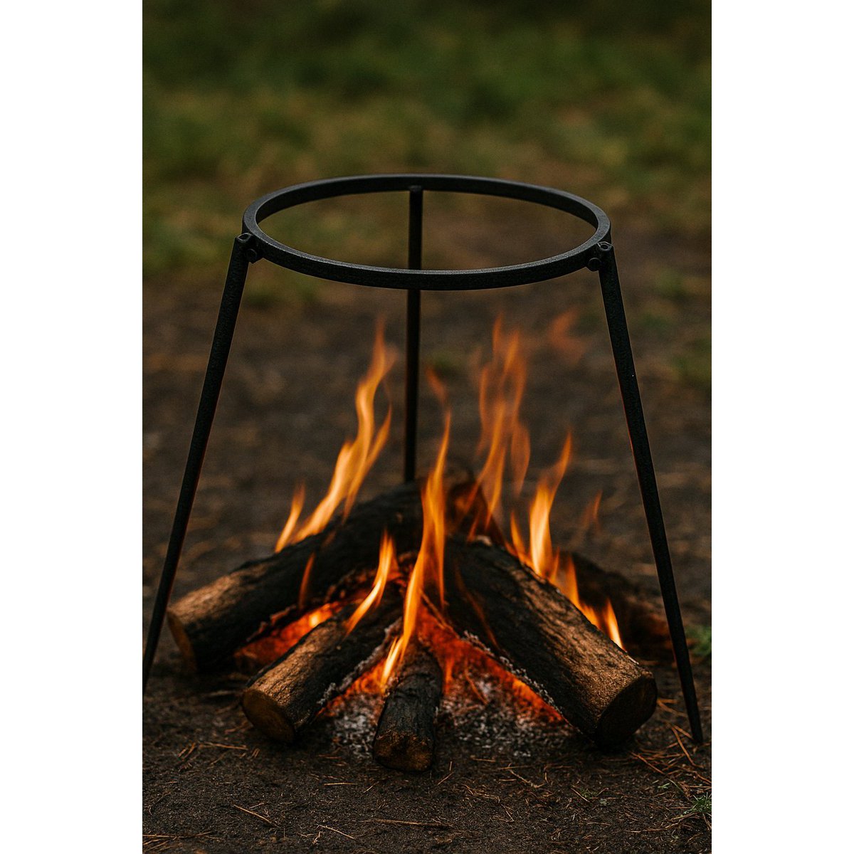 POOT POOT Barbacoa - Ø 32 cm - Accesorios de incendio - Cocina al aire libre - Fire Bowl - Trípode - Negro