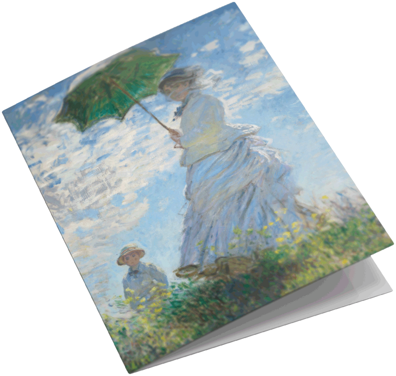 Lykønskningskort sæt Claude Monet