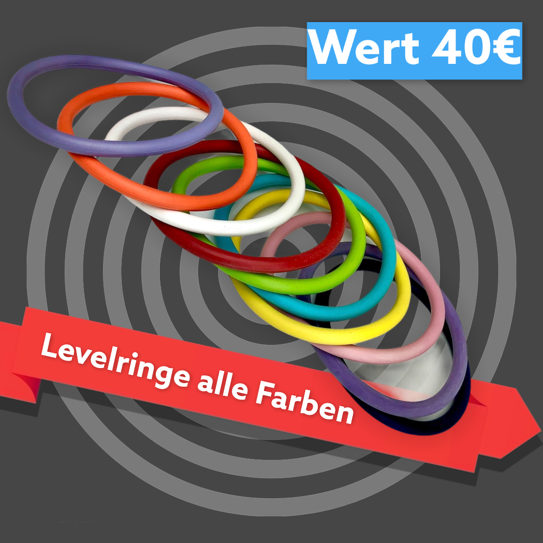 Sæt med 10 niveauringe fuldender alle farver
