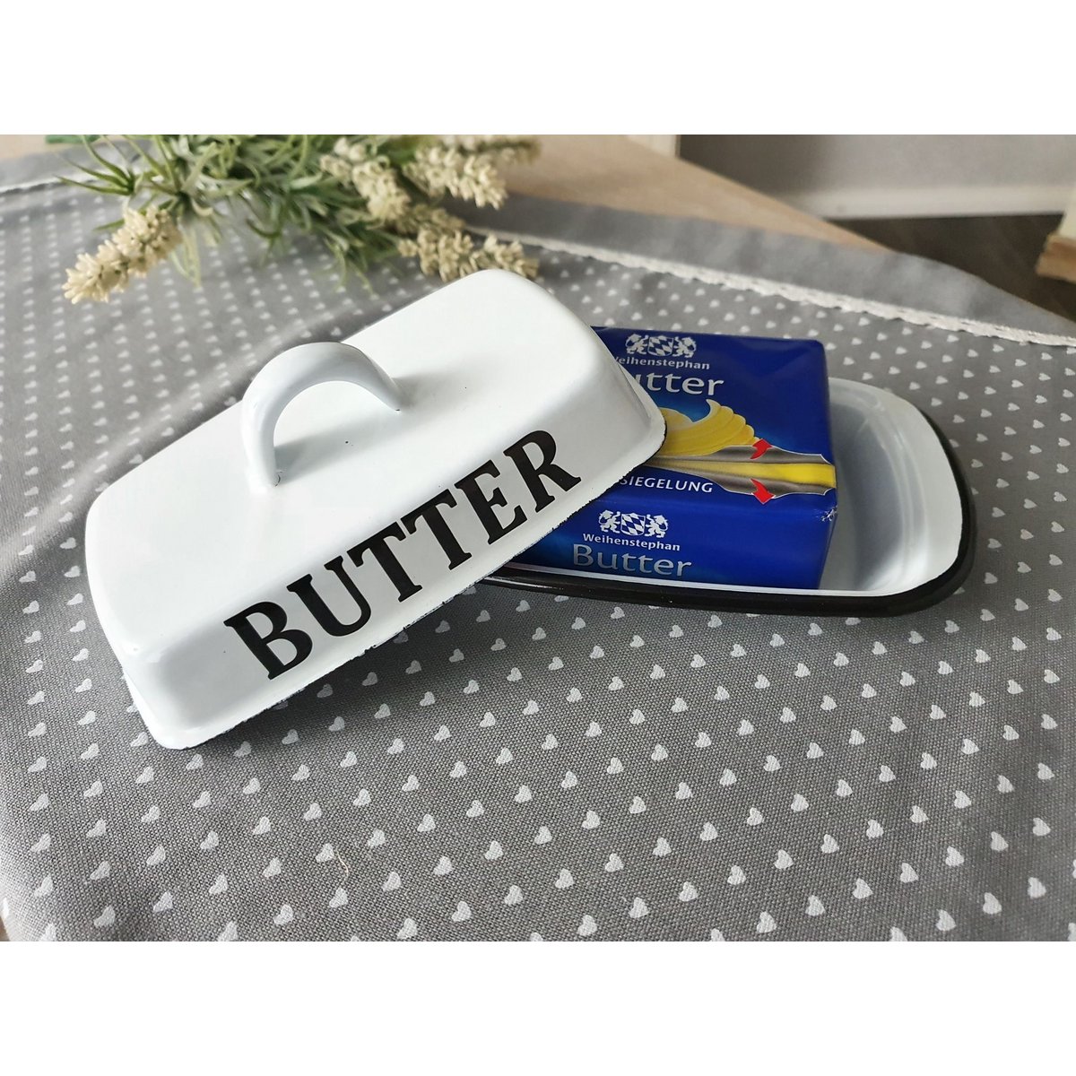 Emaille botervloot