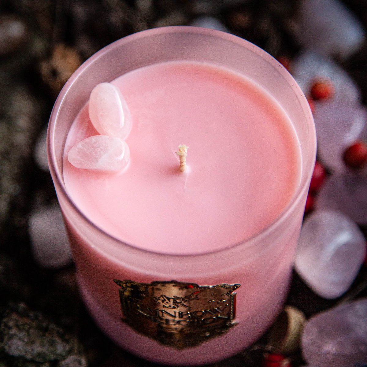 Heartsong Fragrant Chakra Candle, Rose Ylang Ylang Cinnamon