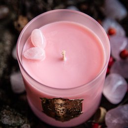 Heartsong Duftende Chakra Candle, Rose Ylang Ylang Cinnamon