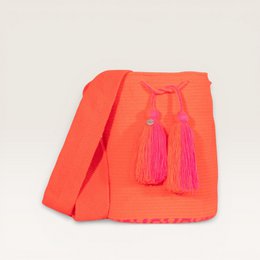 Bolso bandolera liso L | Mandarina