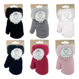 Children Fäustlinge »Winter Teddy Gloves | Children's gloves softly lined | Knit gloves warm