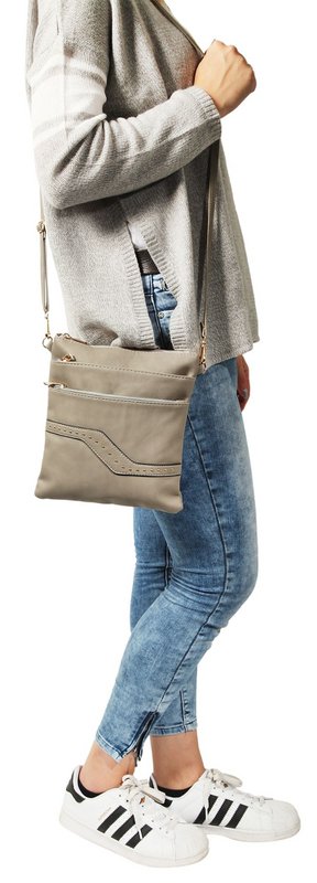 Women's handbag "Crossbody Bag" made of imitation leather, beige