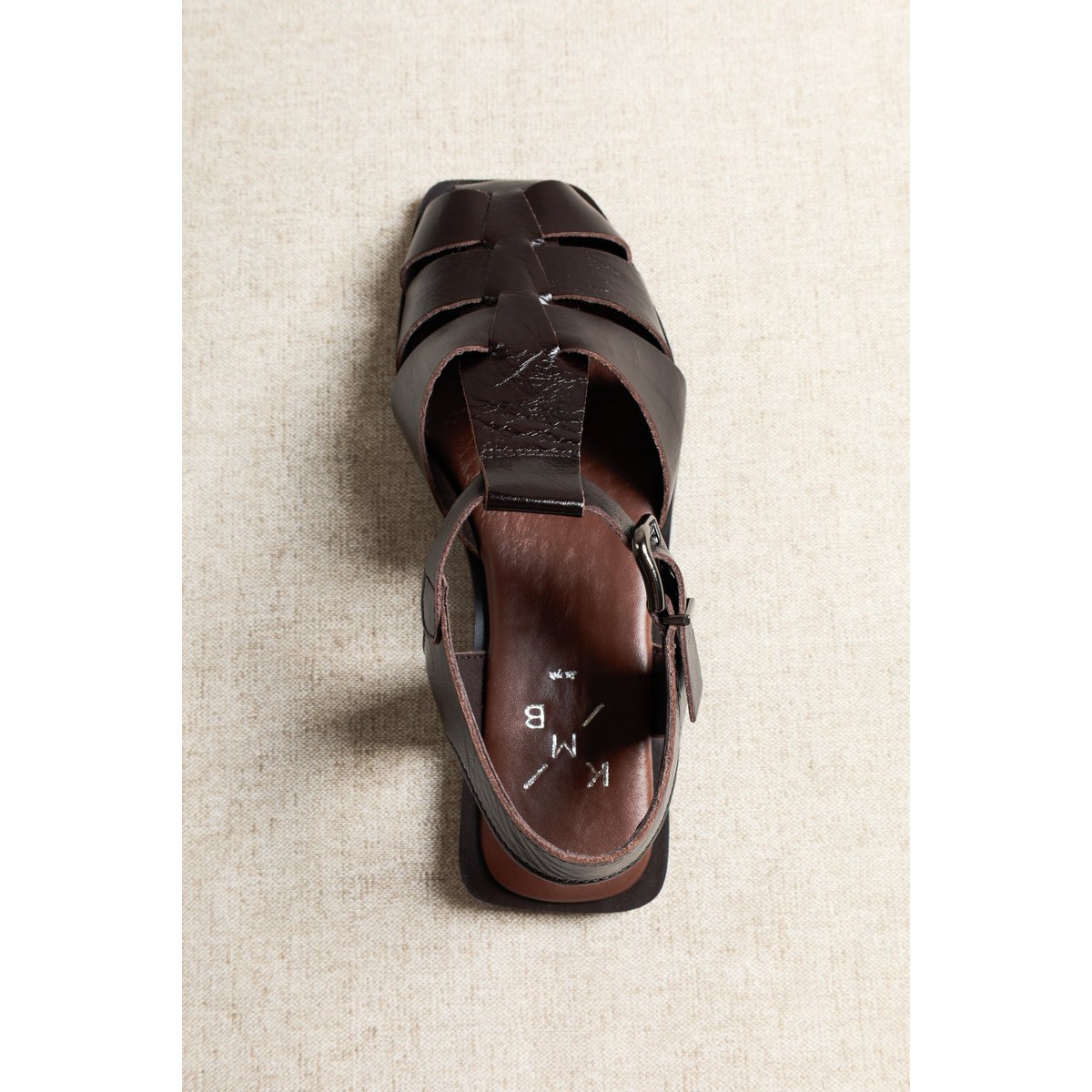 ADENA CHOCOLATE - Sandali slingback da pescatore